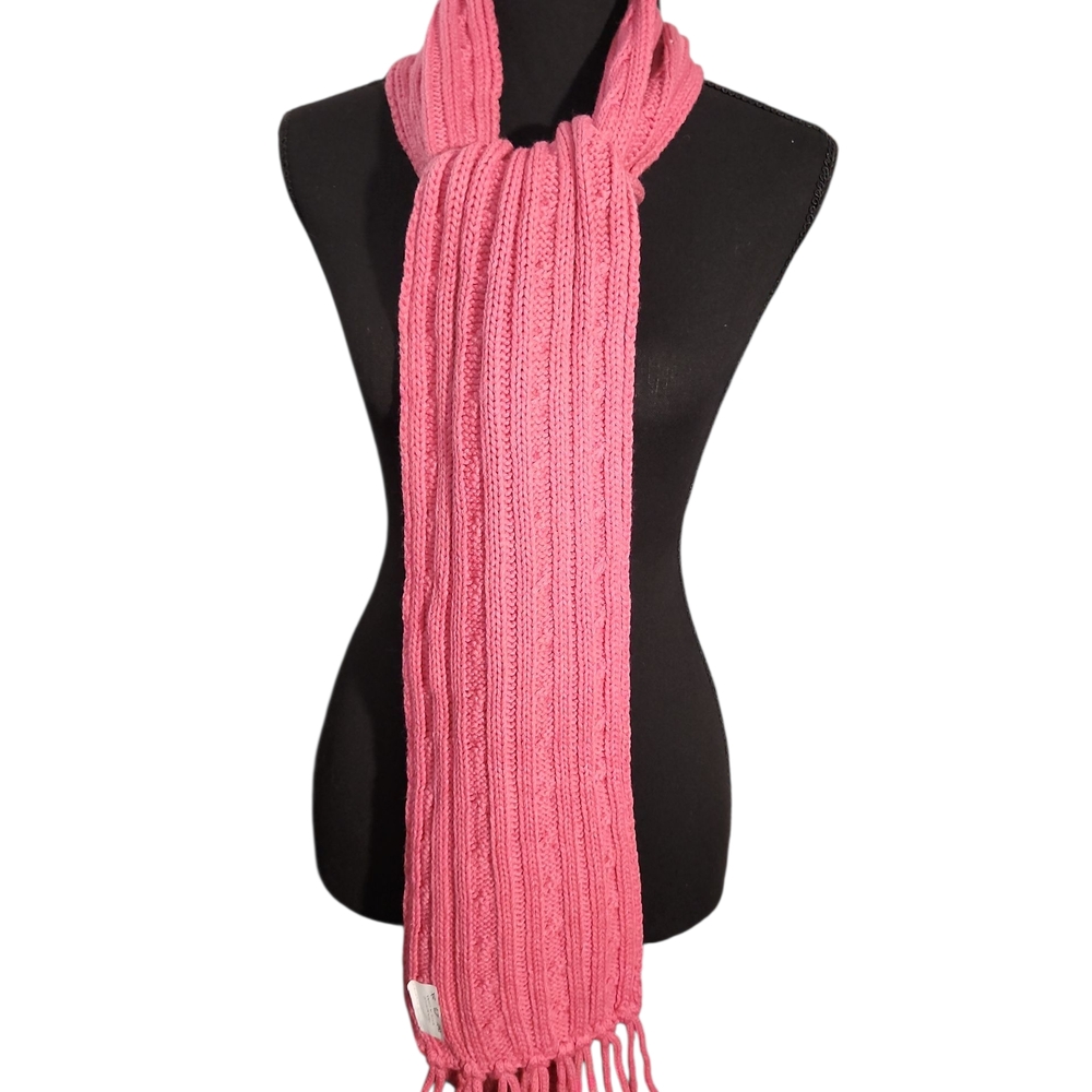 Pink Knit Scarf NWOT
